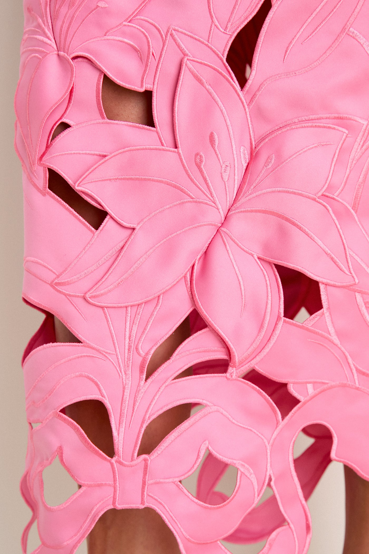 Fuschia Rayna Applique Bustier Maxi Dress