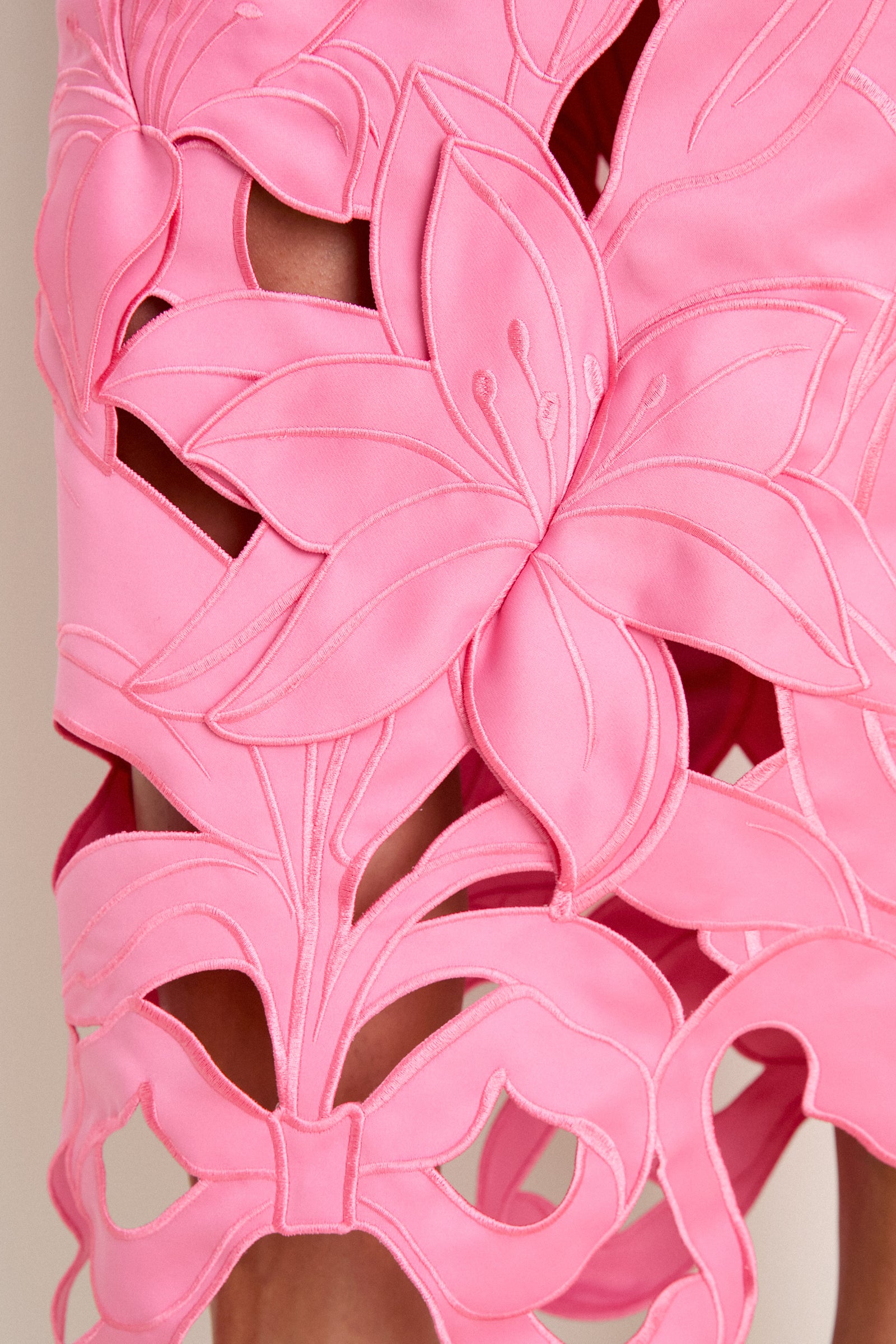 Fuschia Rayna Applique Bustier Maxi Dress