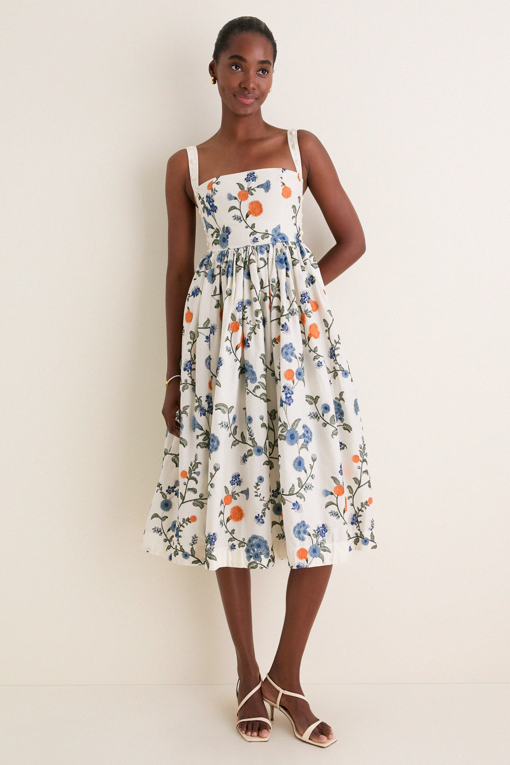Navegante Mielero Midi Dress
