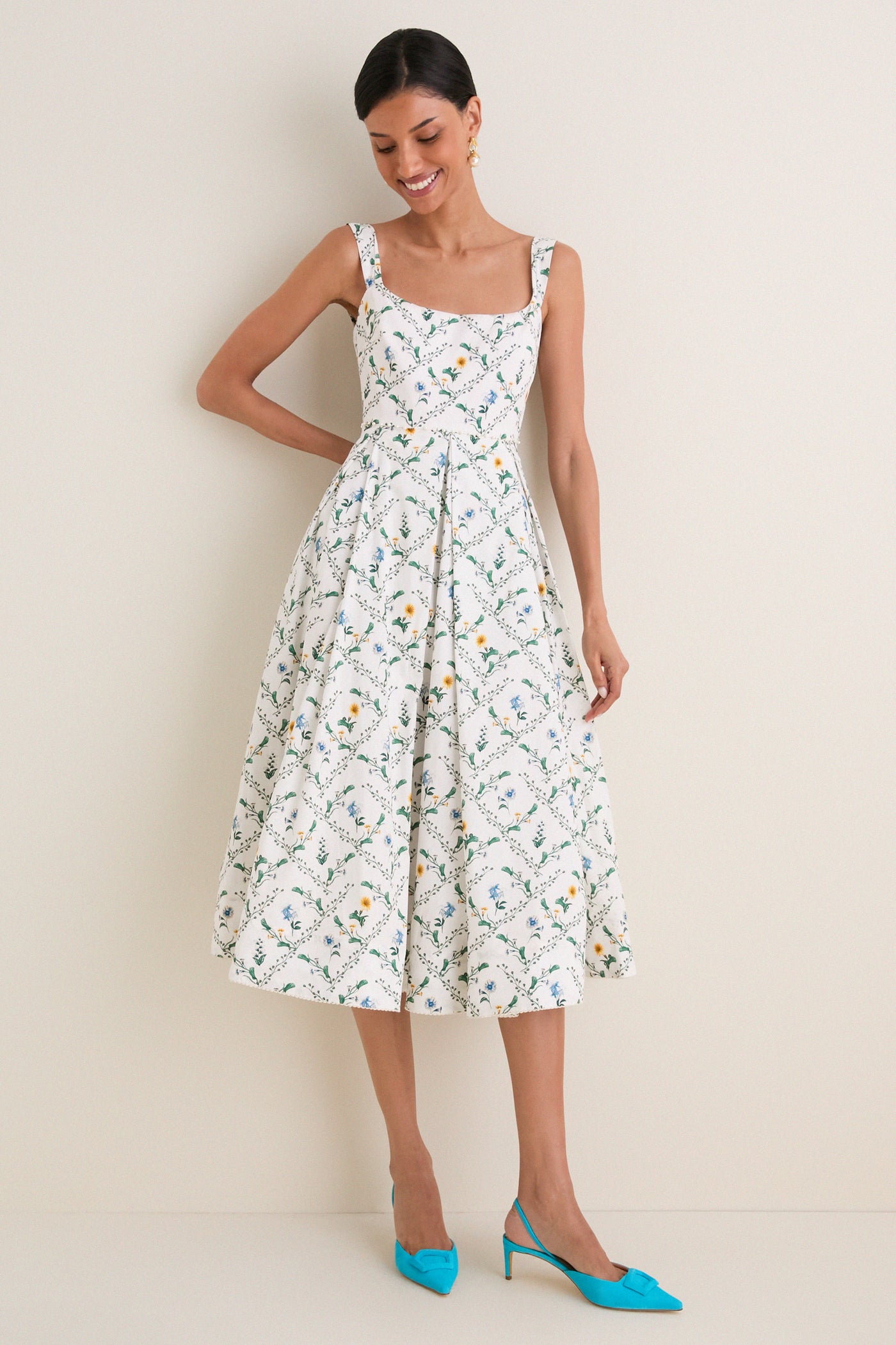 Brisa Alcaparra Midi Dress