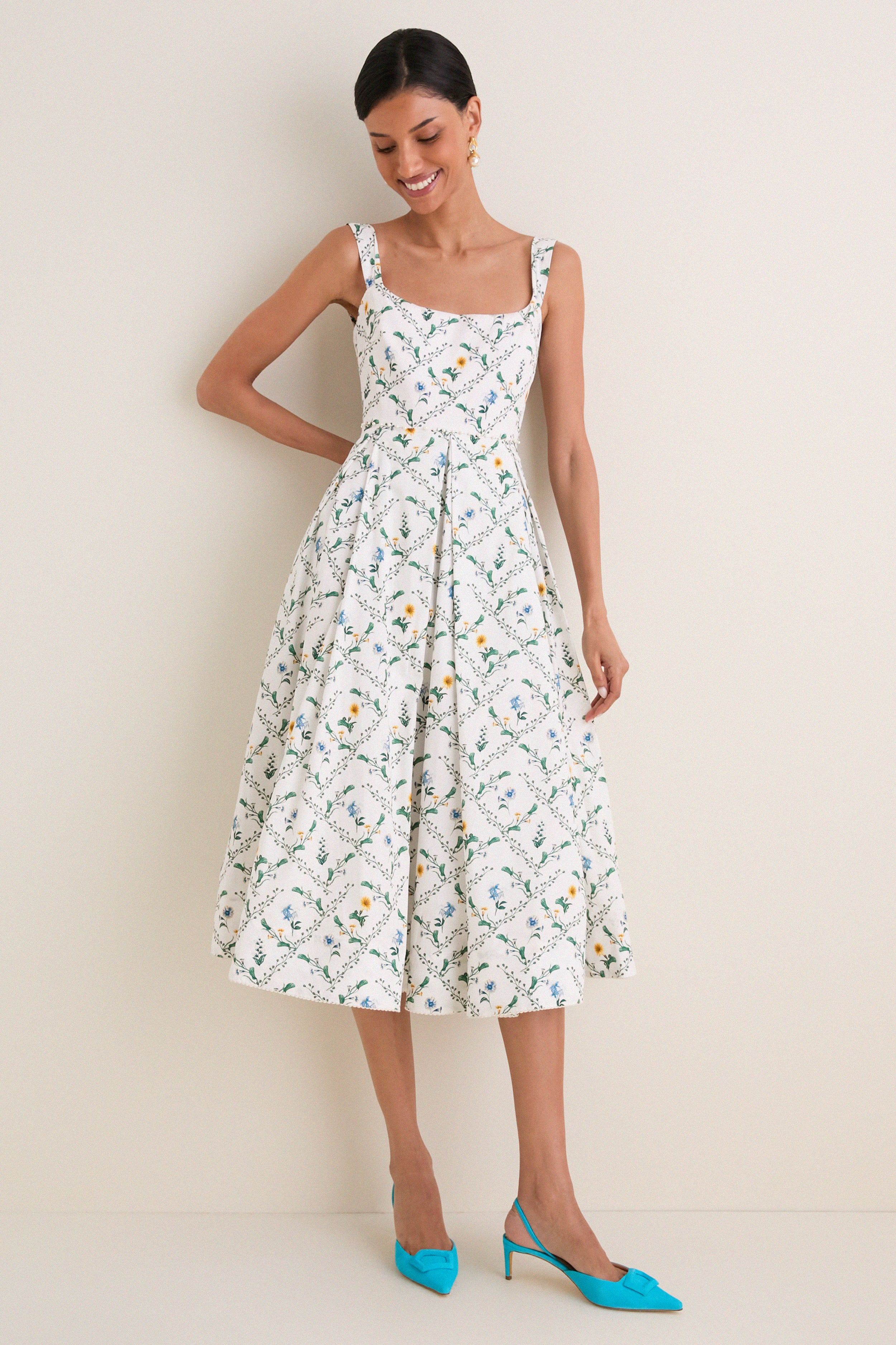 Brisa Alcaparra Midi Dress
