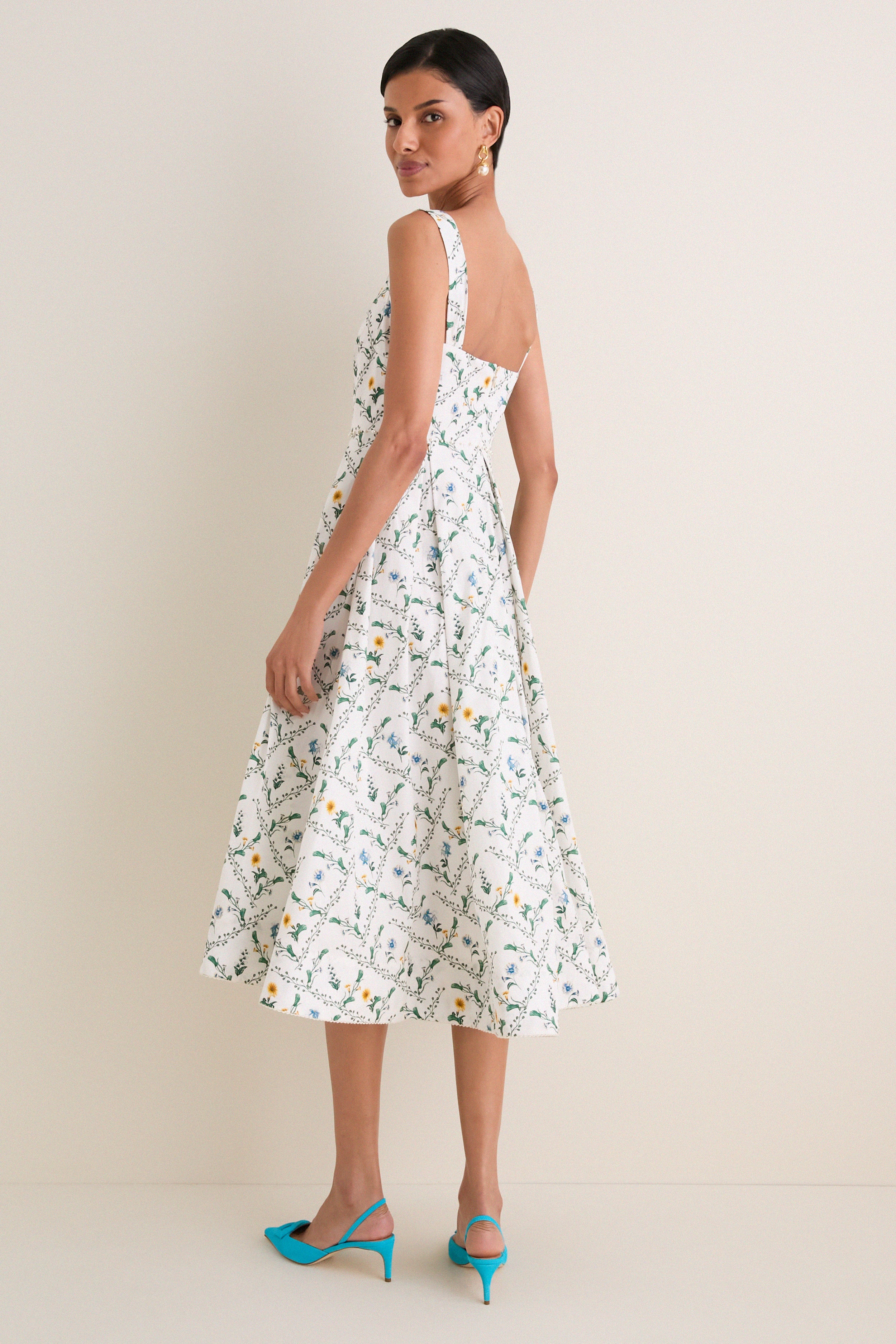 Brisa Alcaparra Midi Dress