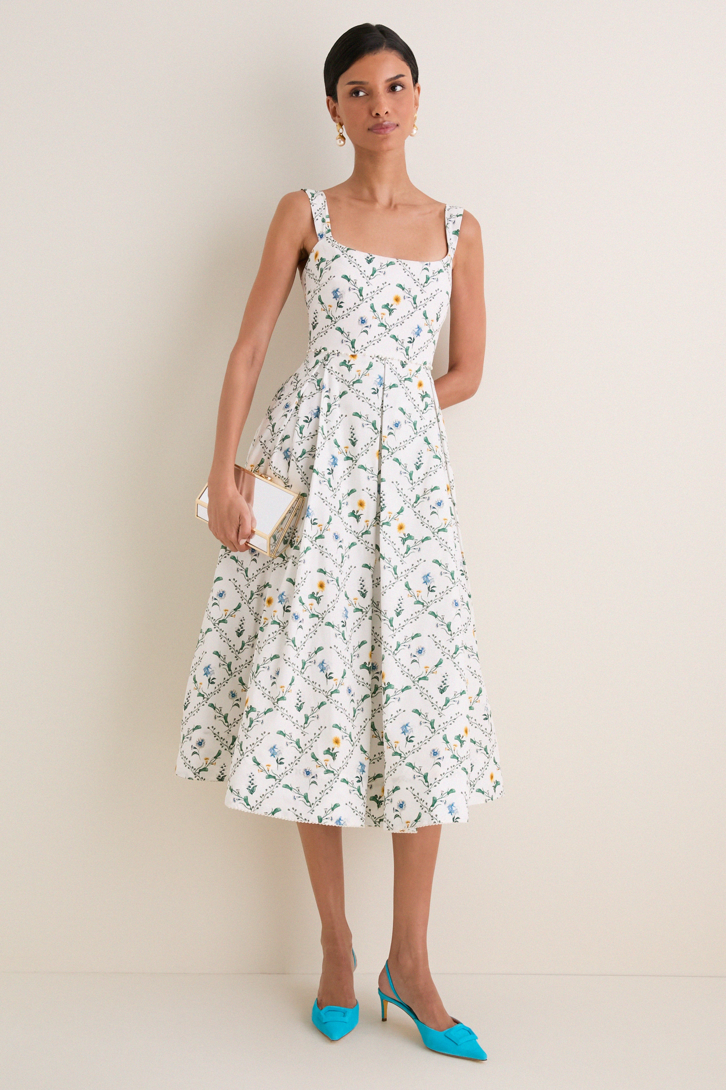 Brisa Alcaparra Midi Dress