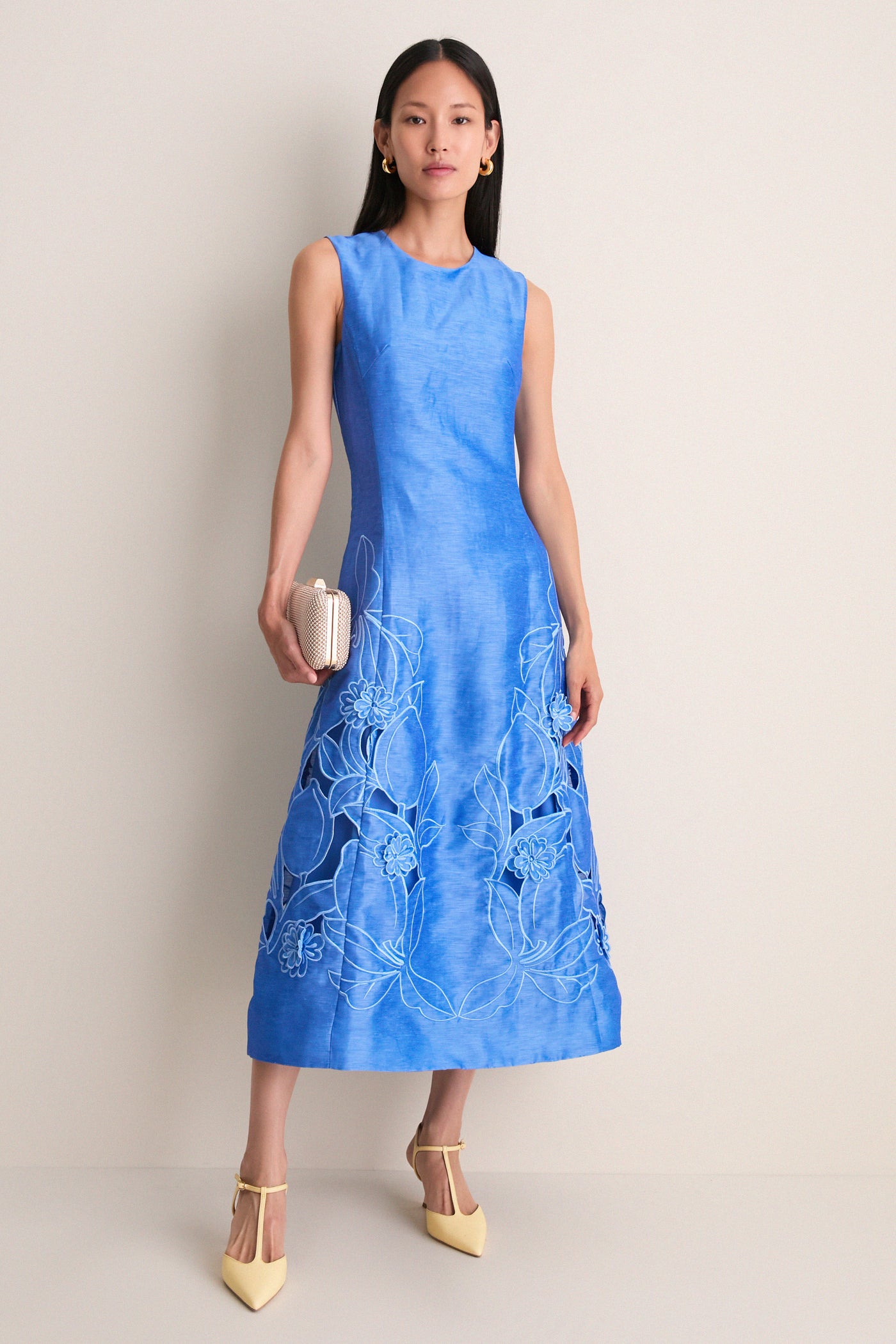cleo blue dress Cleo Crochet Dress Blue - US 4