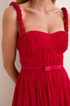Vermilion Angelina Ruffled Gown