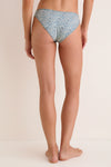 Blue Petite Fleur Lulu Added Coverage Bikini Bottom
