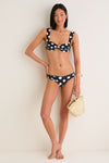 Polka Dot Lulu Added Coverage Bikini Bottom