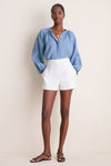 White High Waist Shorts
