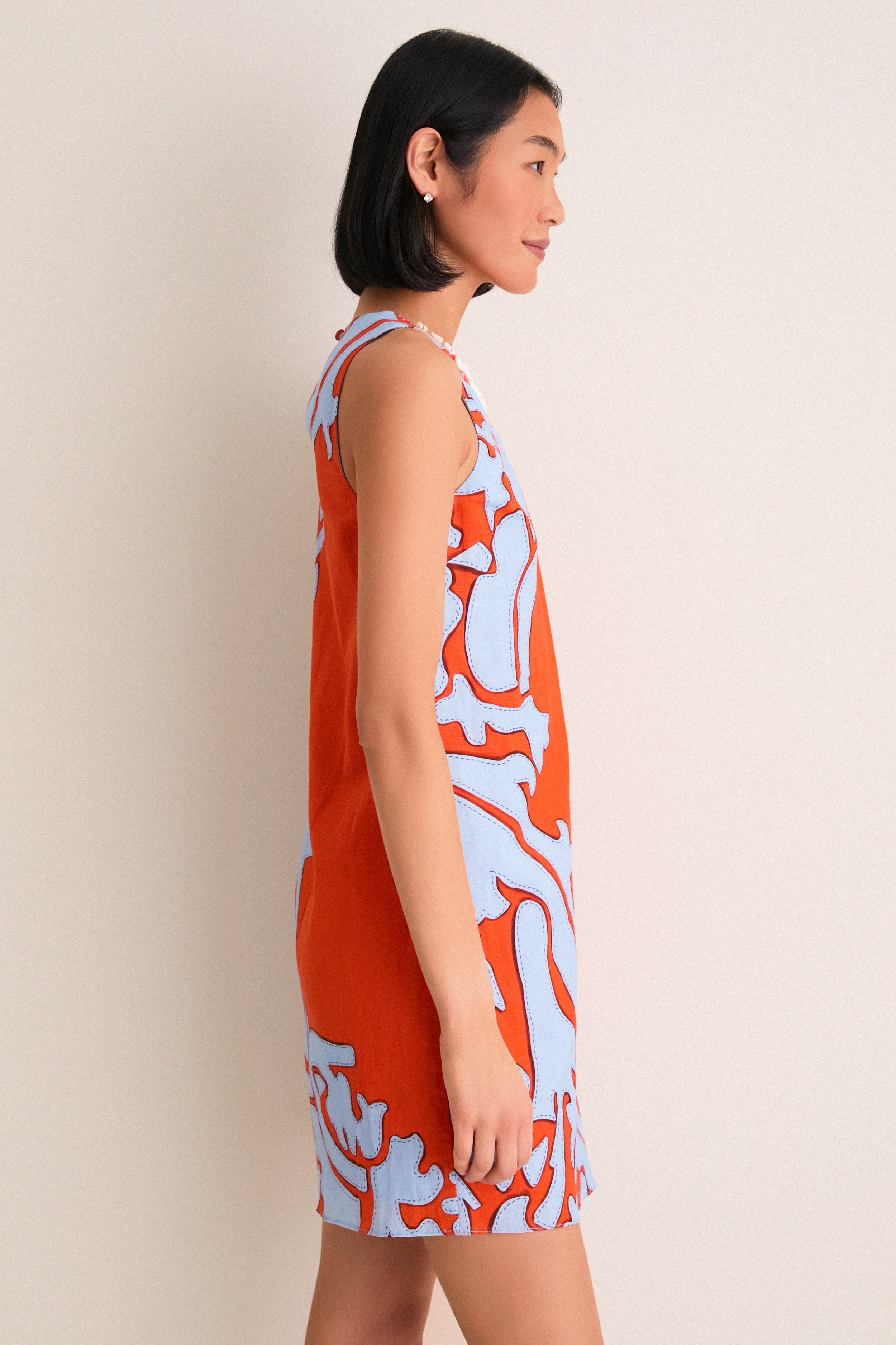 Coral Art Evelyn Dress