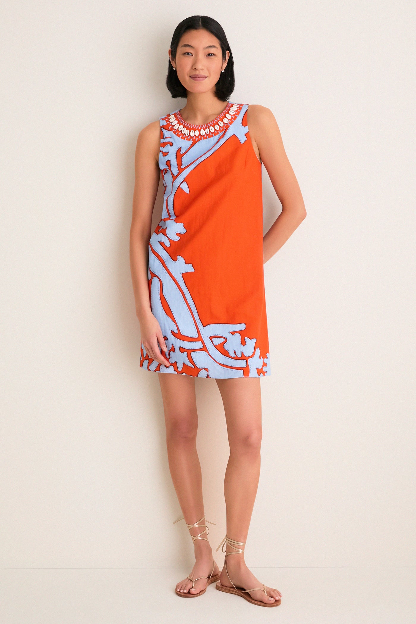 Coral Art Evelyn Dress