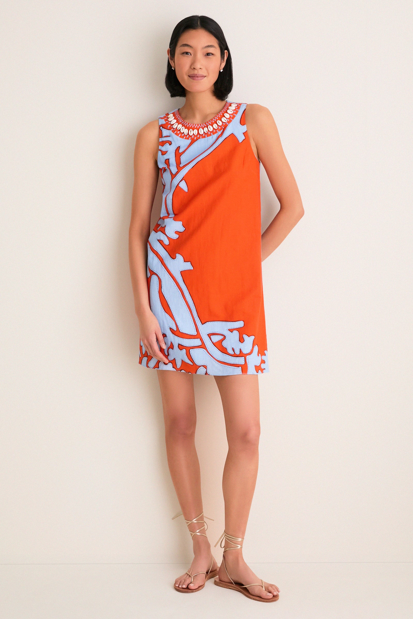 Coral Art Evelyn Dress