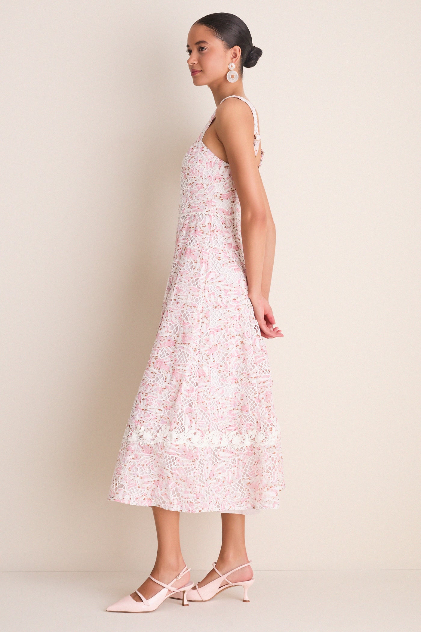eleve la rosa ditsy midi dress Eleve La Rosa Ditsy Midi Dress Eclipse / Large