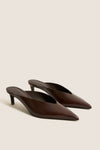Dark Brown Loren Mid Heels
