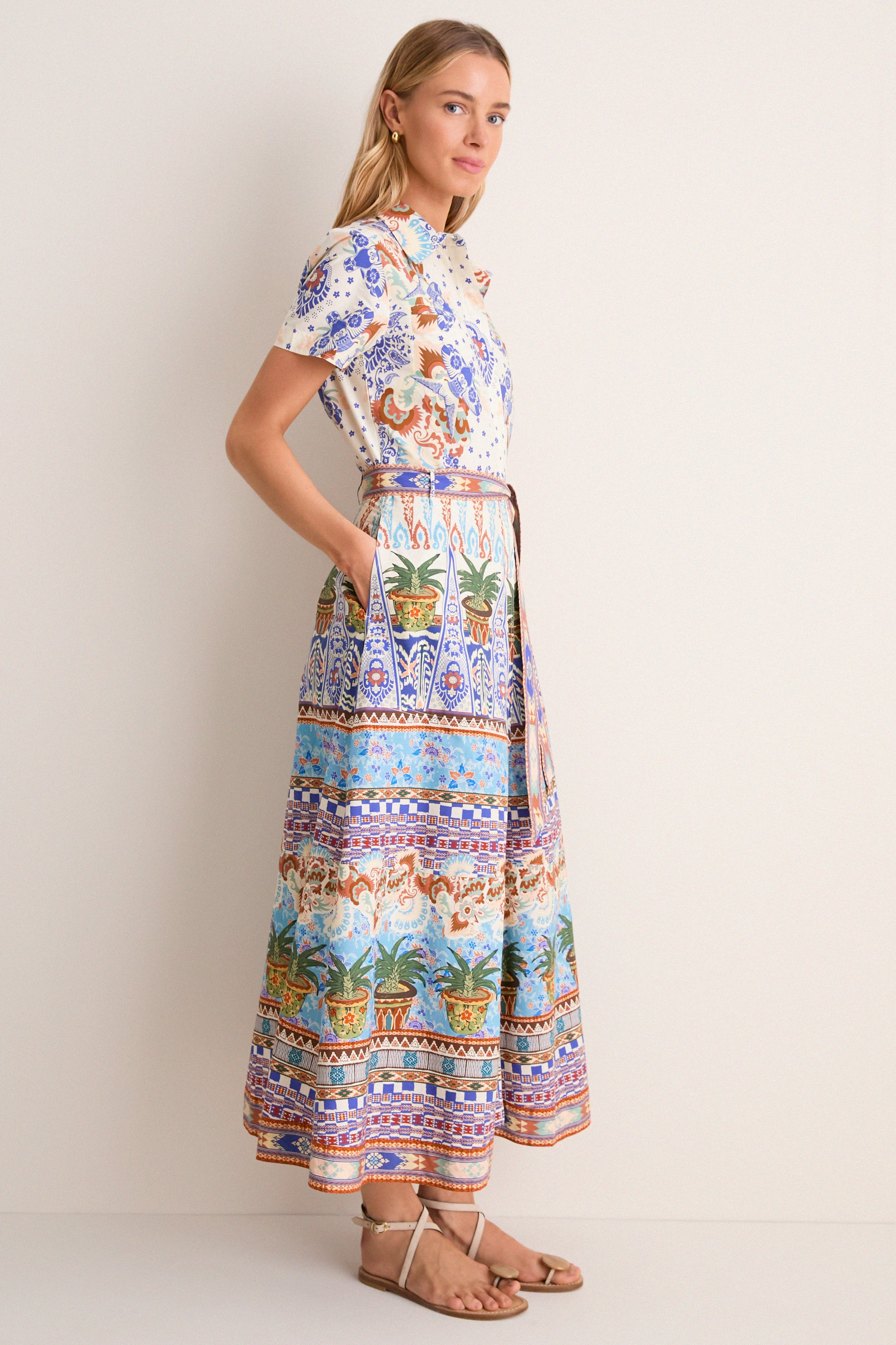 Multi Chimera Giselle Midi Dress