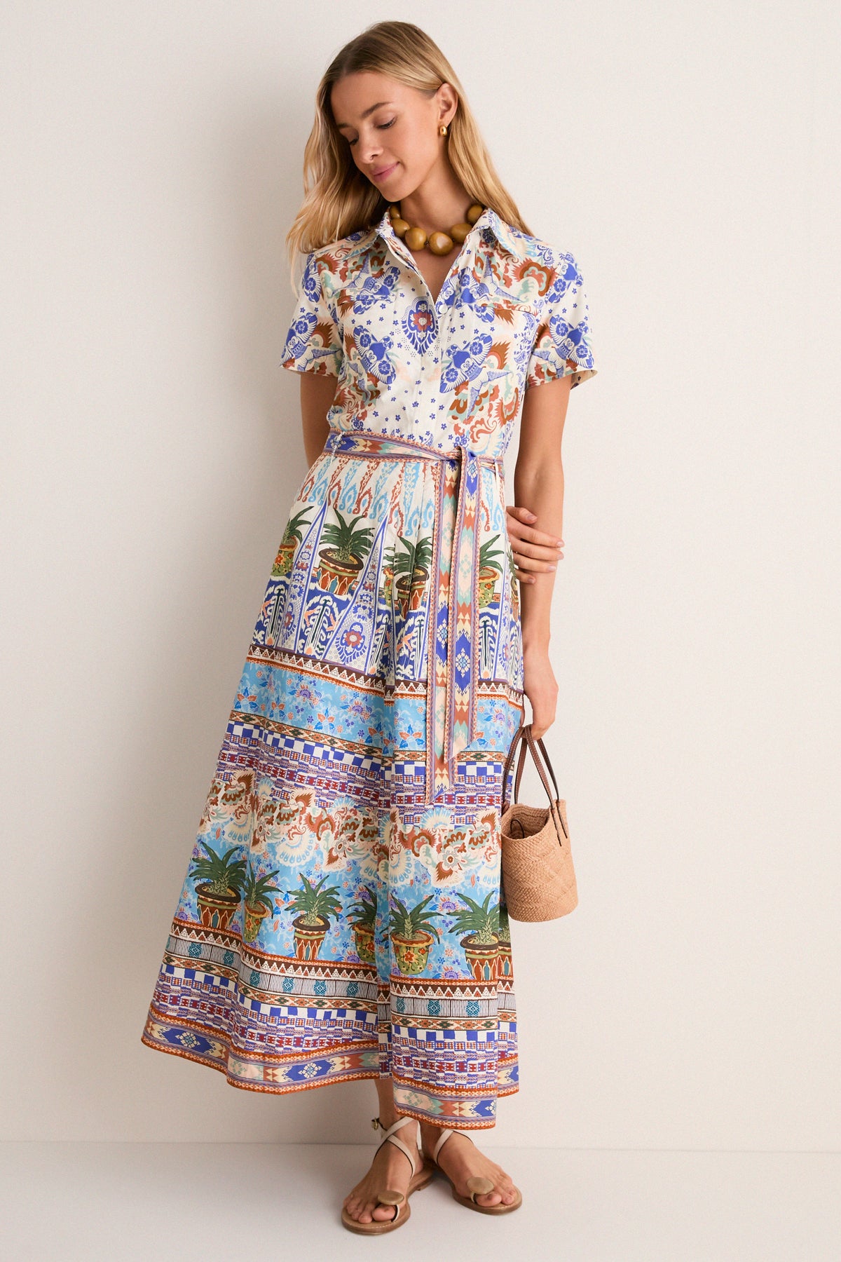 Multi Chimera Giselle Midi Dress