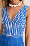 Blue Celestial Embroidery Nellie Dress