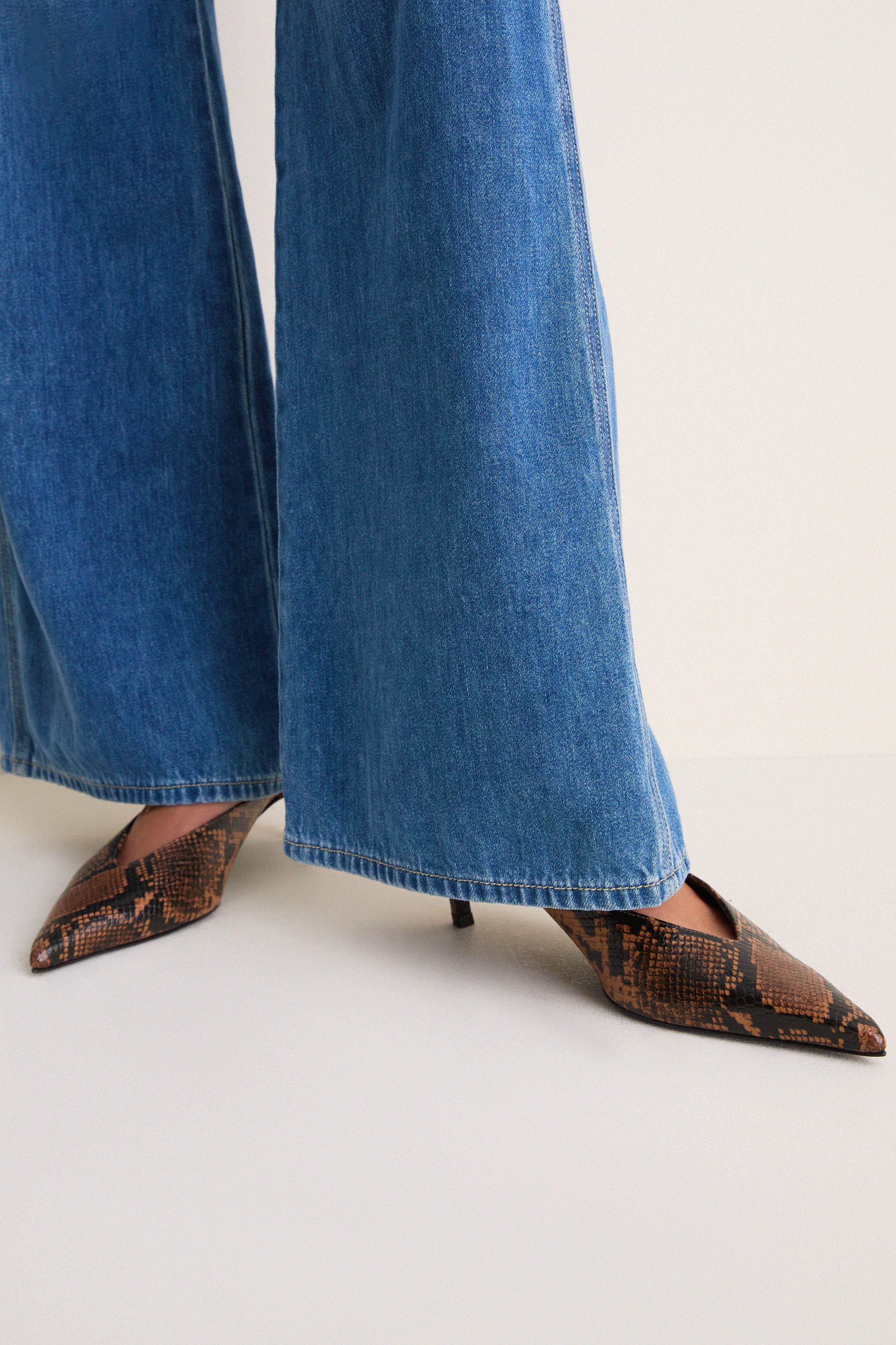 Pecan Brown Loren Mid Heels