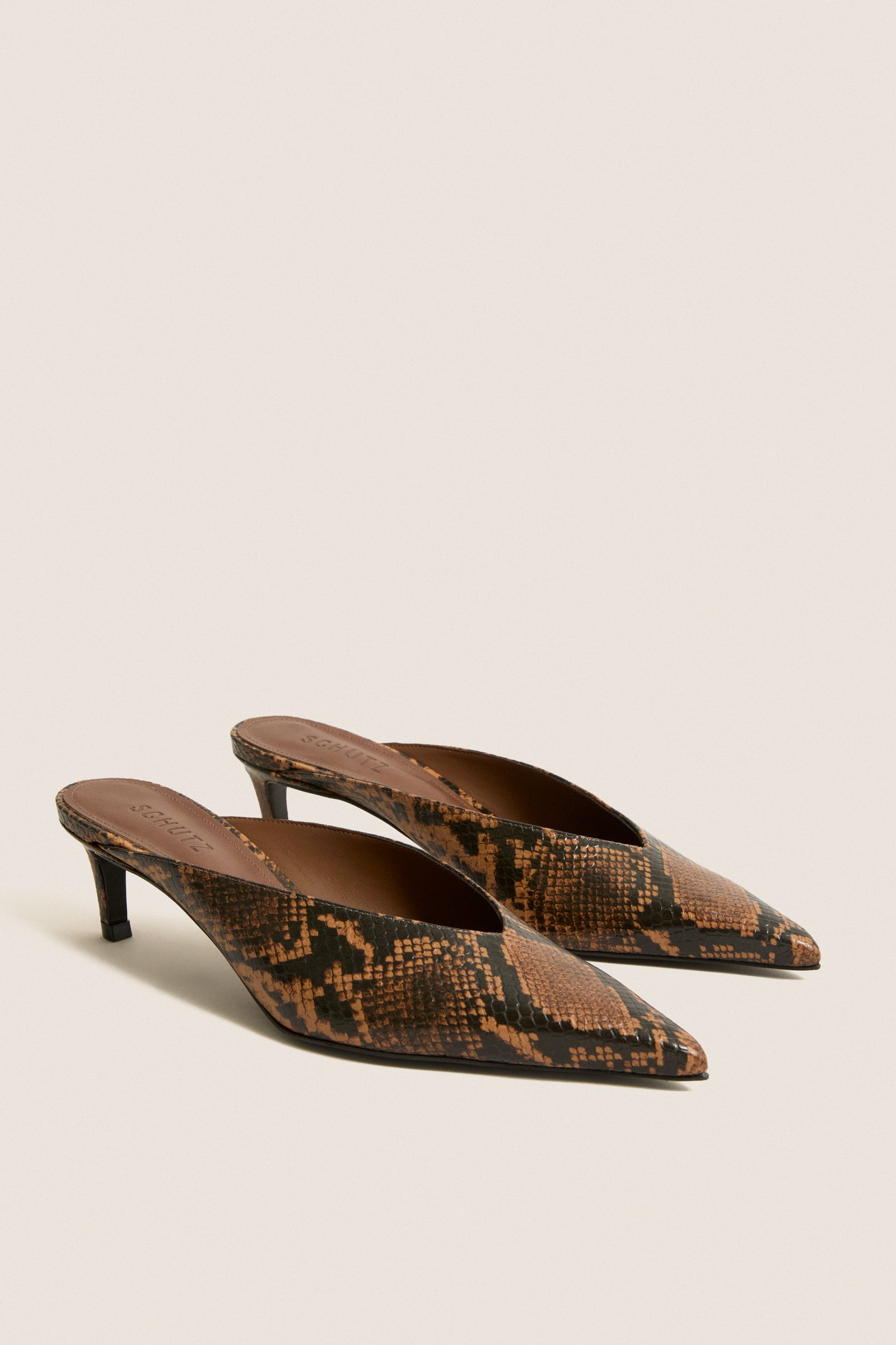 Pecan Brown Loren Mid Heels