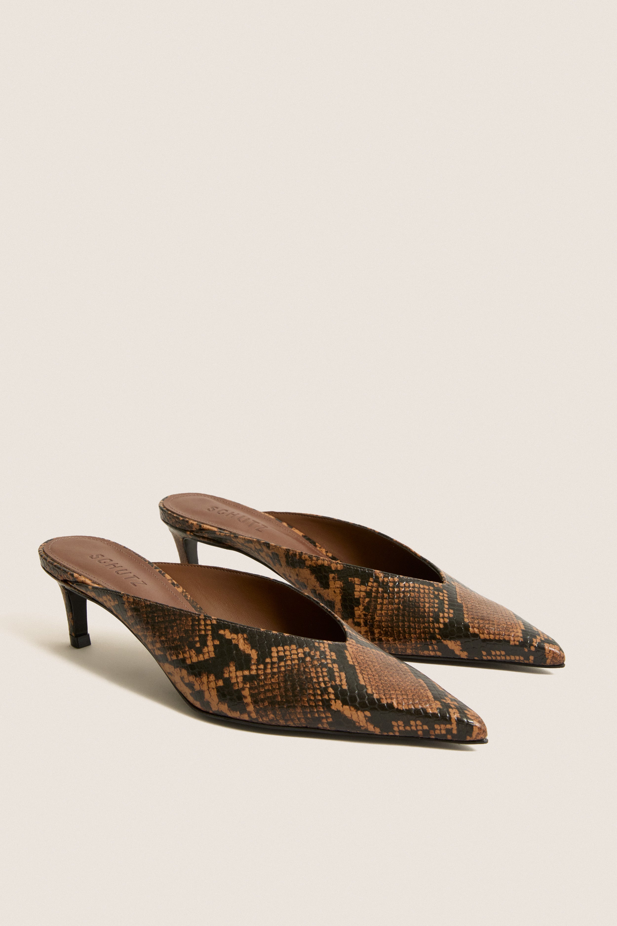 Pecan Brown Loren Mid Heels