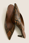 Pecan Brown Loren Mid Heels