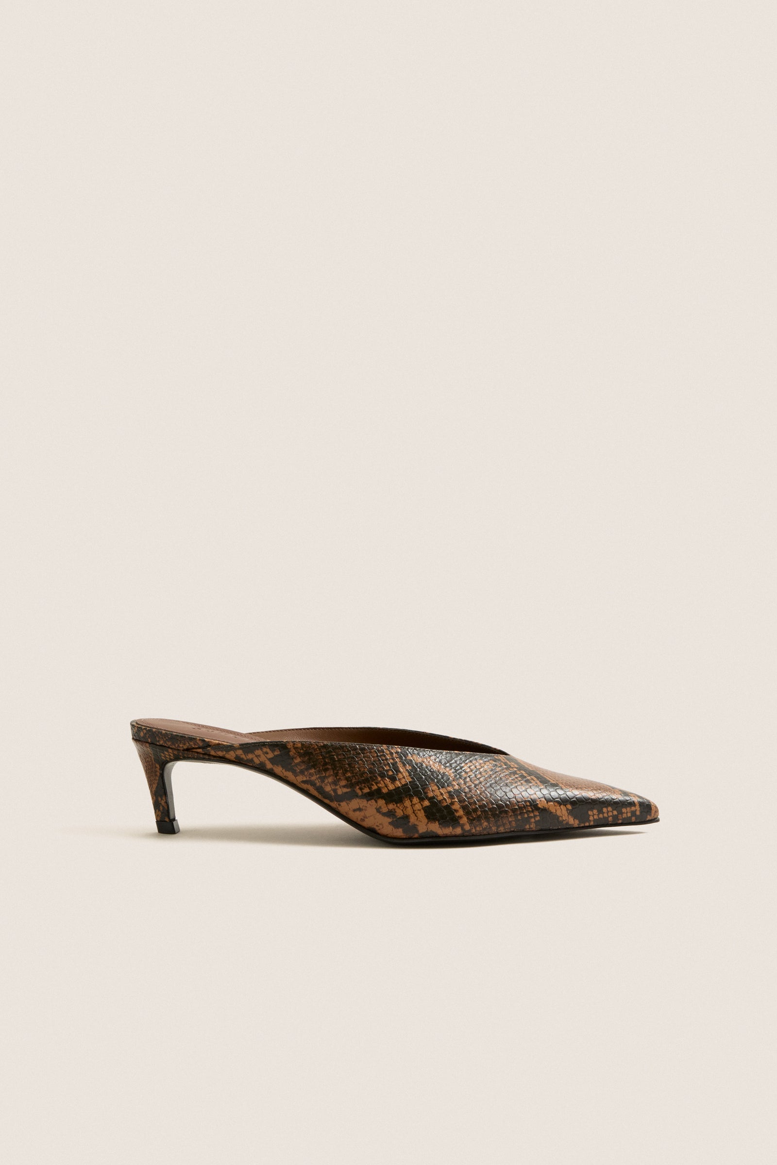 Pecan Brown Loren Mid Heels