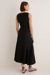 Black Cara Sleeveless Midi Dress