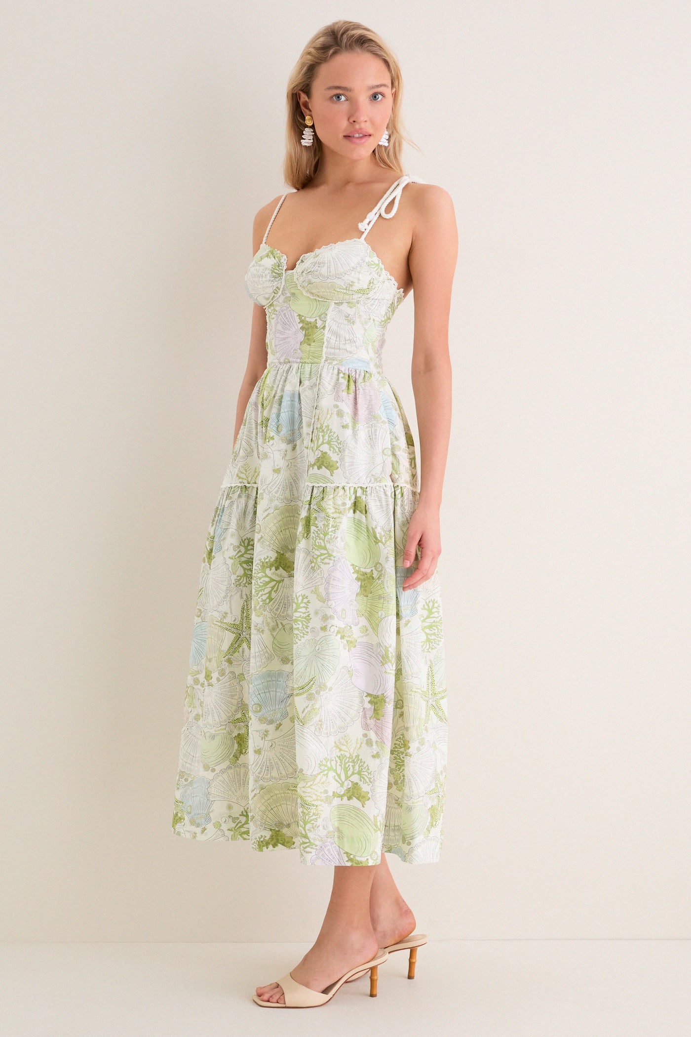 Ivory Olive Blair Midi Dress