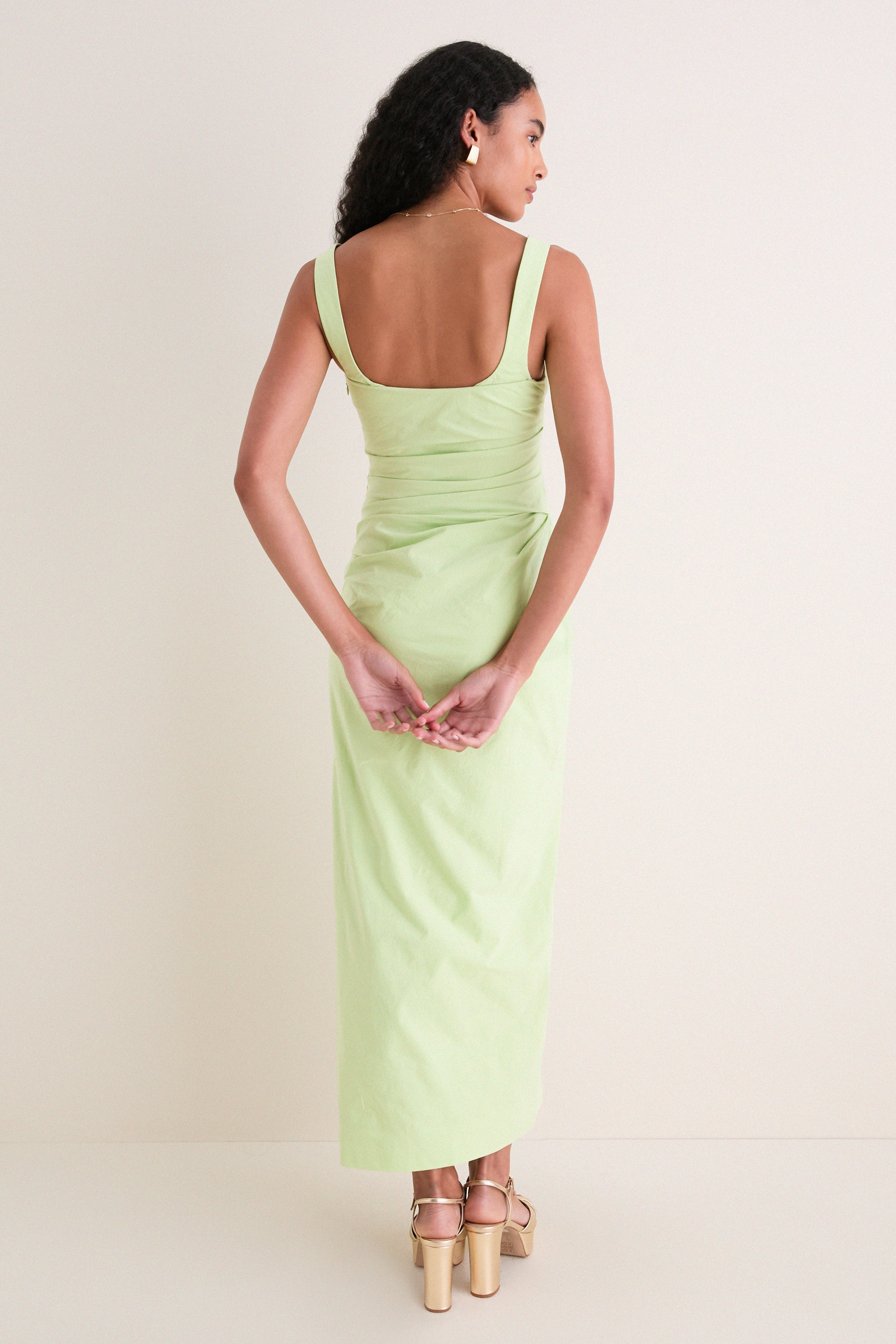 Pistachio Phoebe Midi Dress