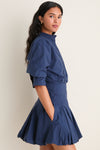 Midnight Effie Bubble Mini Dress