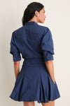 Midnight Effie Bubble Mini Dress