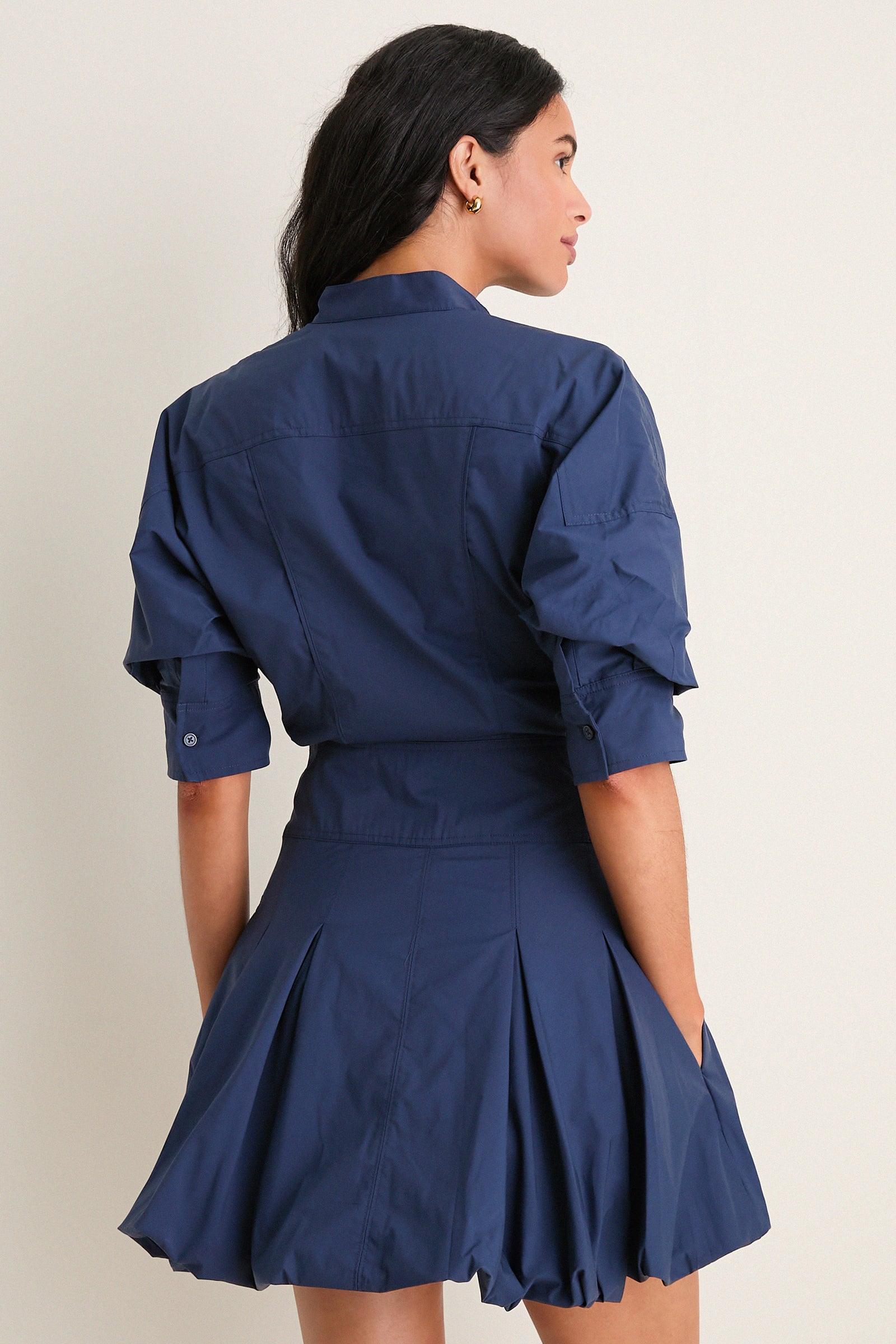 Midnight Effie Bubble Mini Dress