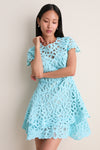 Pool Lina Laced Guipure Mini Dress