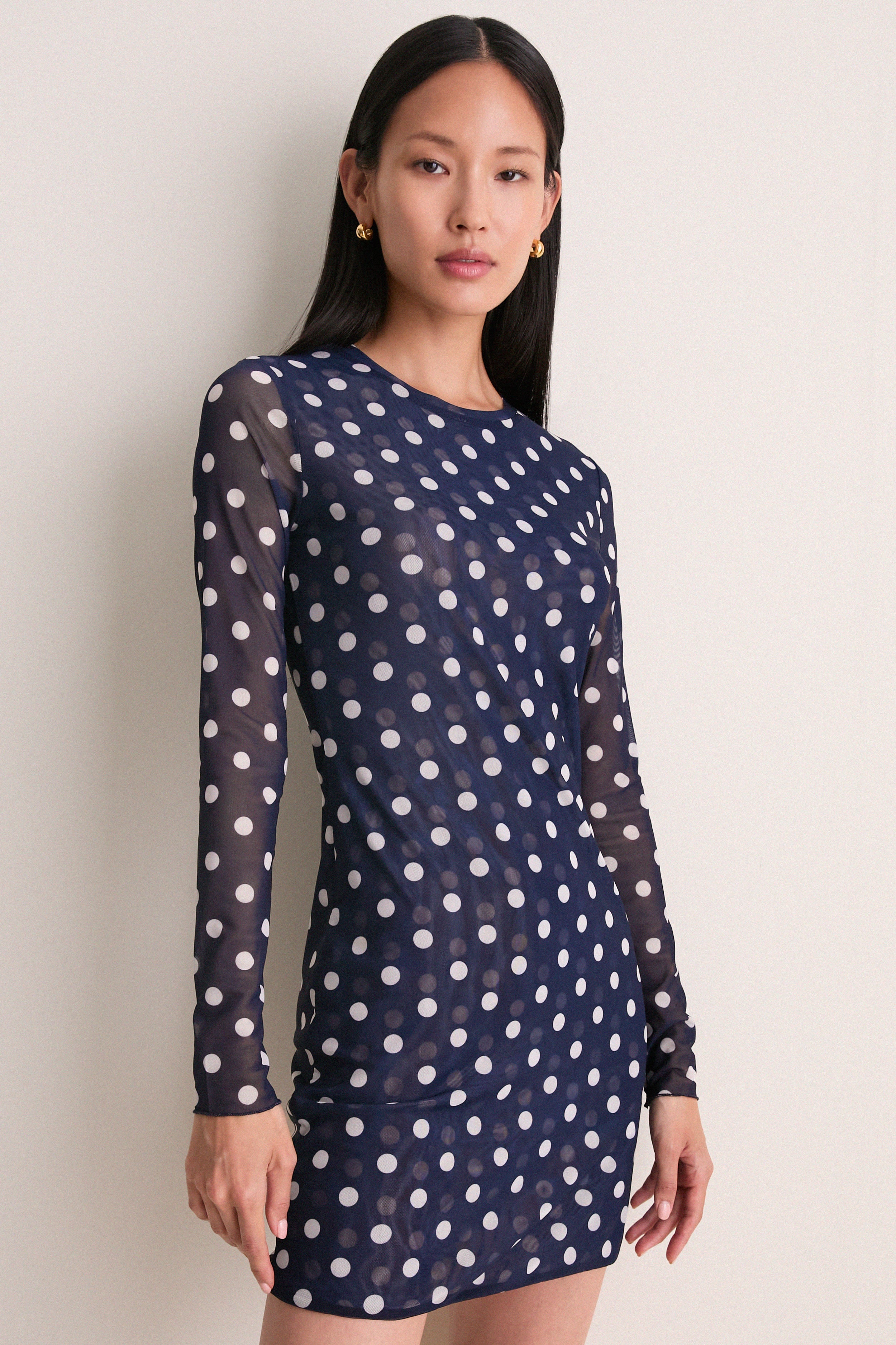 Midnight Dot Scarlet Mini Dress | Eywasouls Malibu