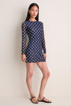 Midnight Dot Scarlet Mini Dress