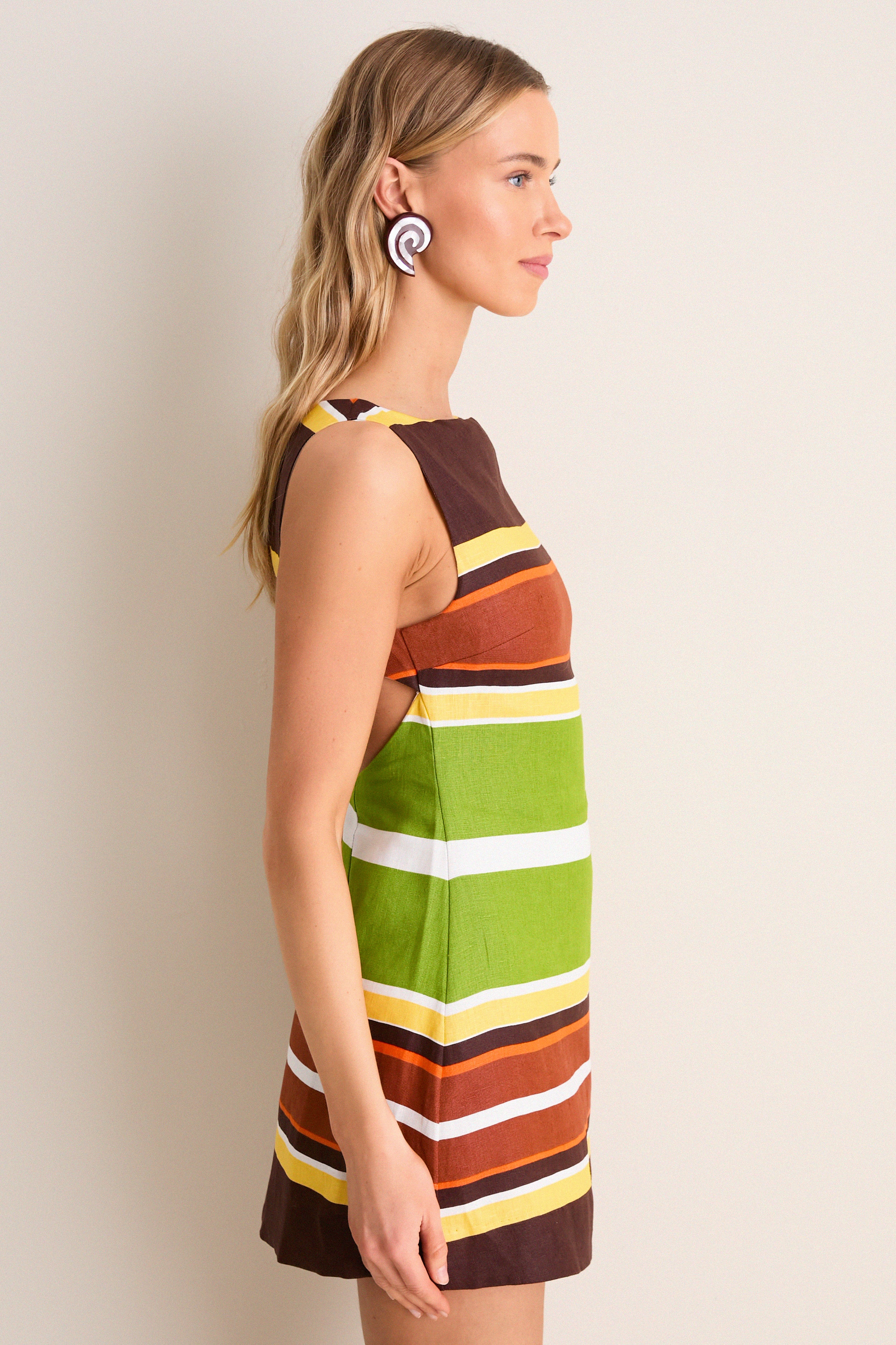 Valencia Stripe Jacie Mini Dress