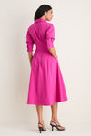 Bougainvillea Jazz Pintuck Midi Dress