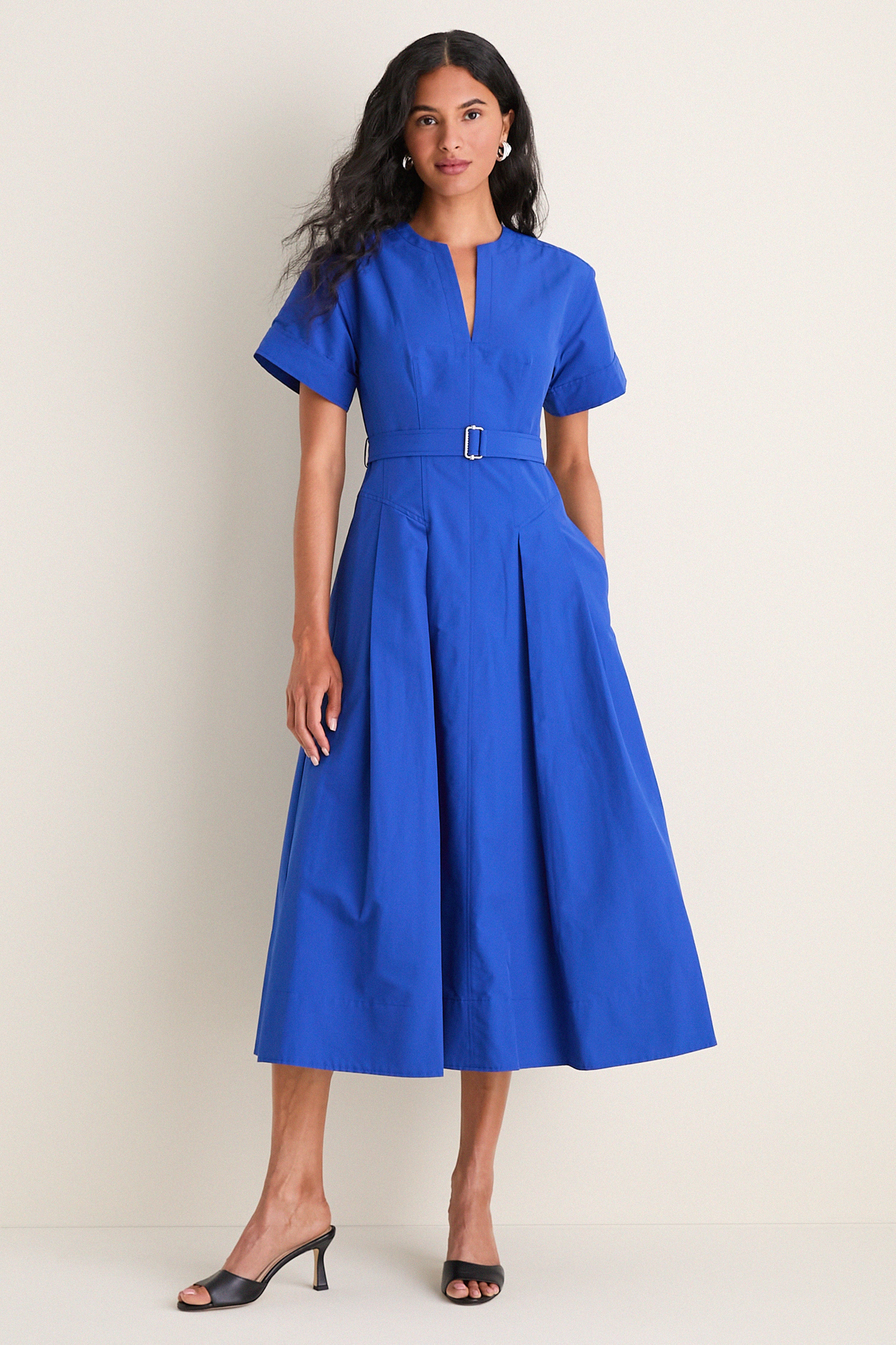 Blueberry Corinne Cotton Midi Dress | SIMKHAI