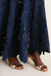 Midnight Eloisa Embroidered Midi Dress