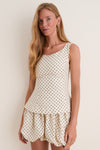 Cream and Black Lola Polka Dot Iria Top