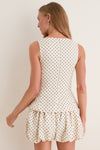 Cream and Black Lola Polka Dot Iria Top