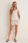 Cream and Black Lola Polka Dot Lucia Shorts