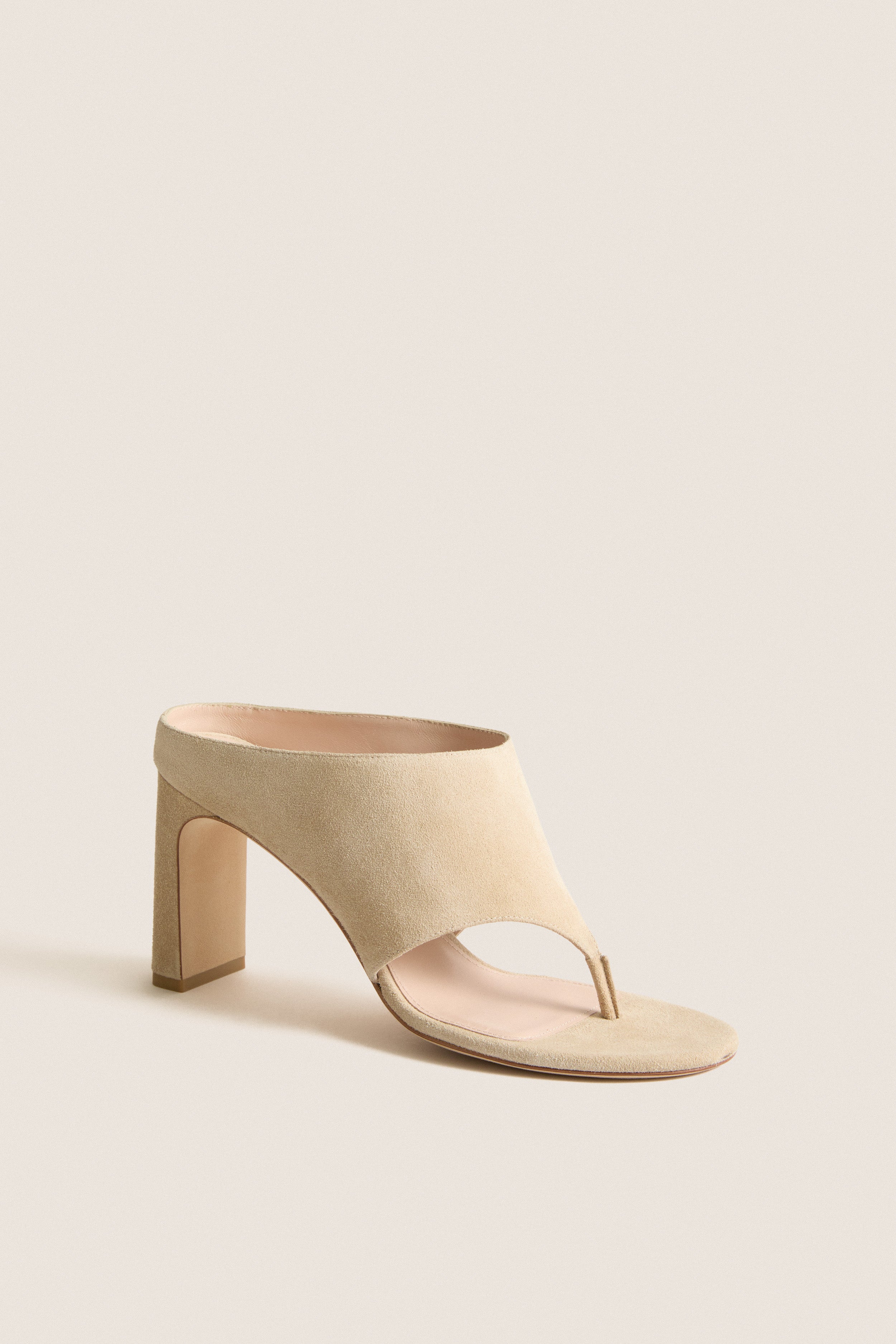 Sea Moss Sport Suede Babette Thong 85 Heels