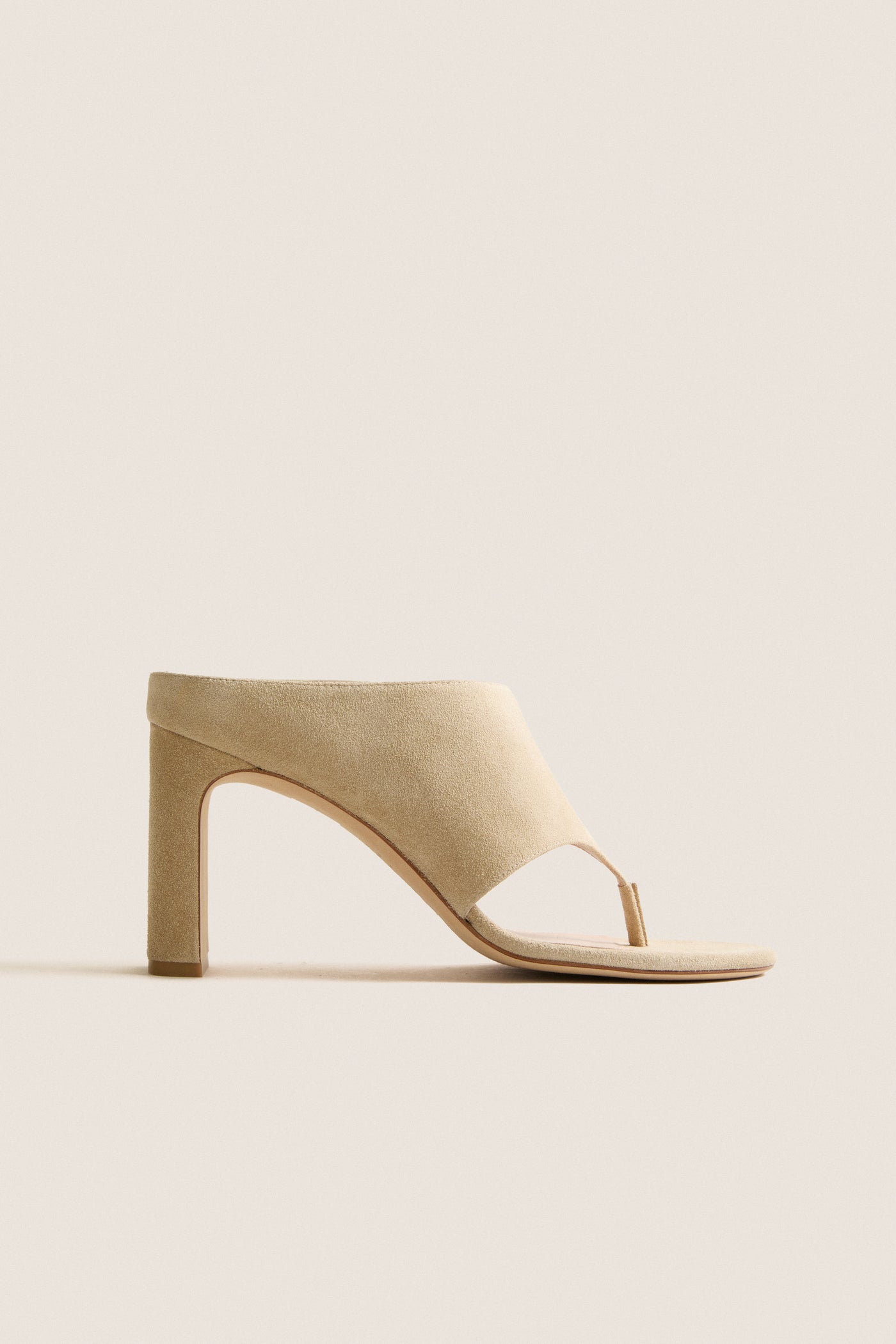 Sea Moss Sport Suede Babette Thong 85 Heels