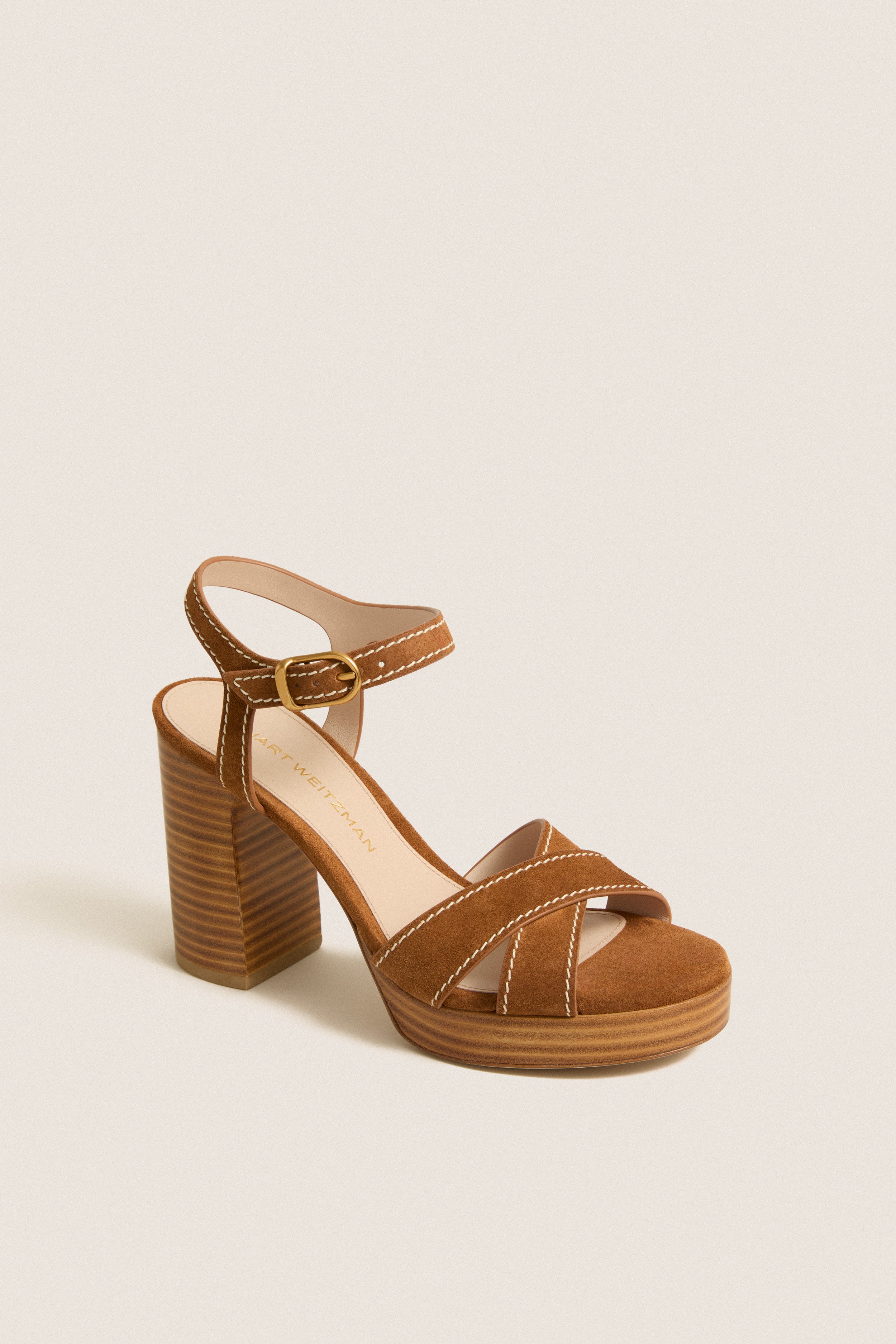 Doe Sport Suede Park Platform 85 Heels | Stuart Weitzman