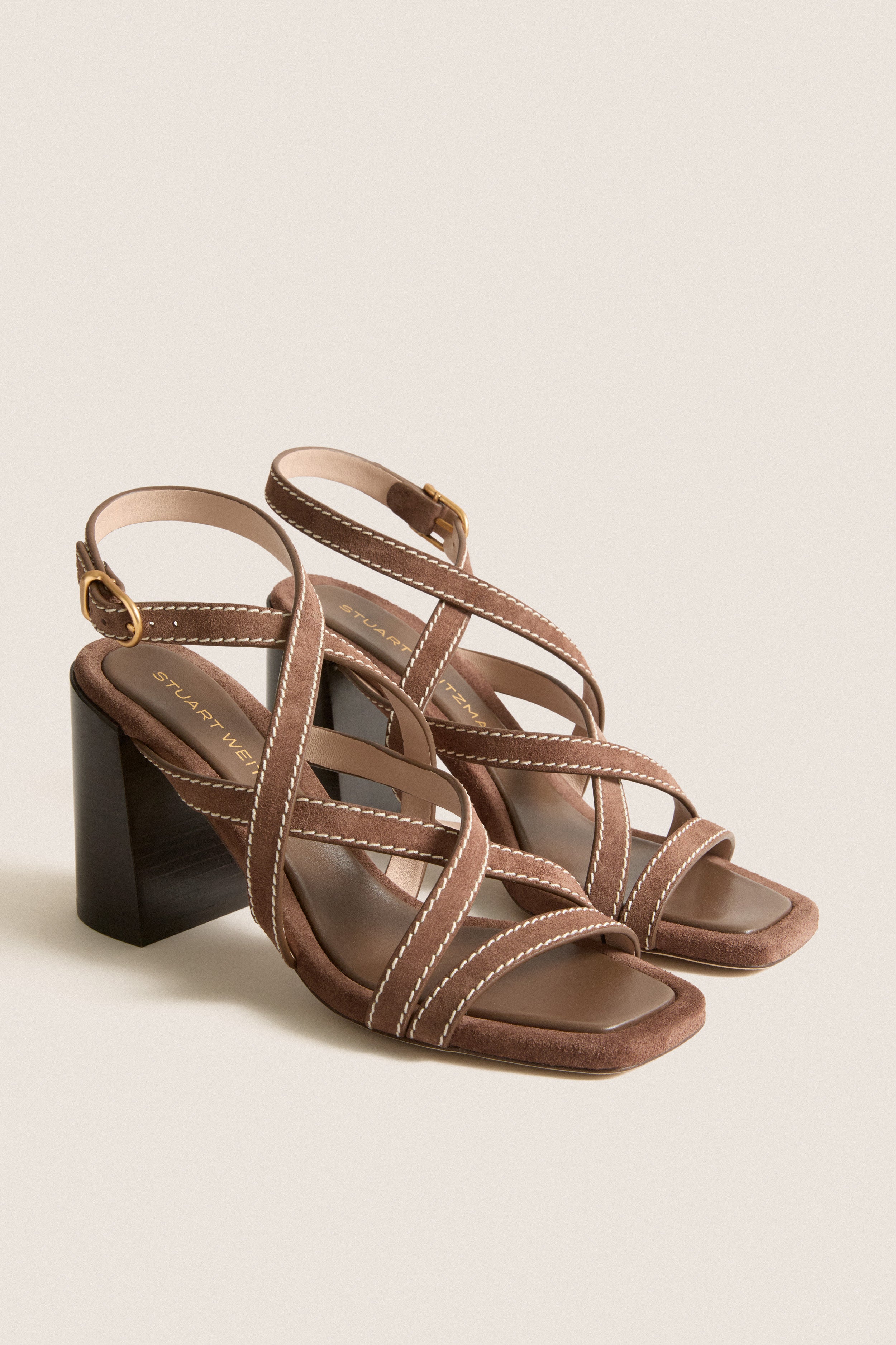 Cigar Sport Suede Park Block 85 Heels