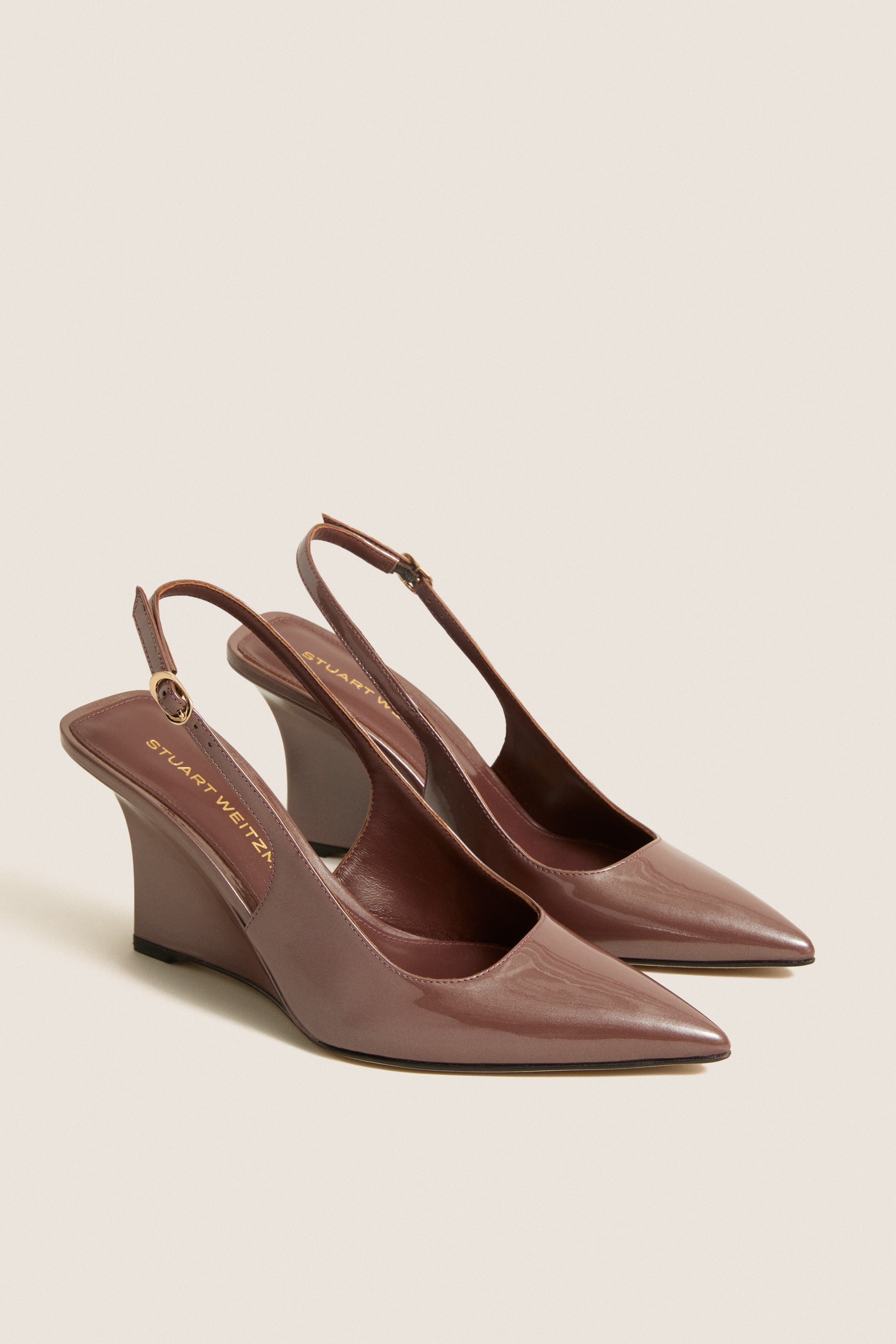 Brownstone Vinnie Sling Wedge 85 Heels | Stuart Weitzman