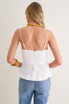 Off-White Shell Bust Peplum Blouse