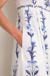 Flowers Arch Off-White Maxi Dress