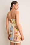Mulitcolor Rio Souvenir Mixed Scarf Mini Dress