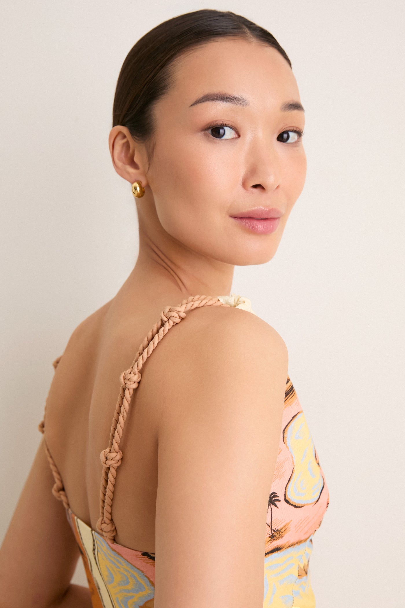 Mulitcolor Rio Souvenir Mixed Scarf Mini Dress